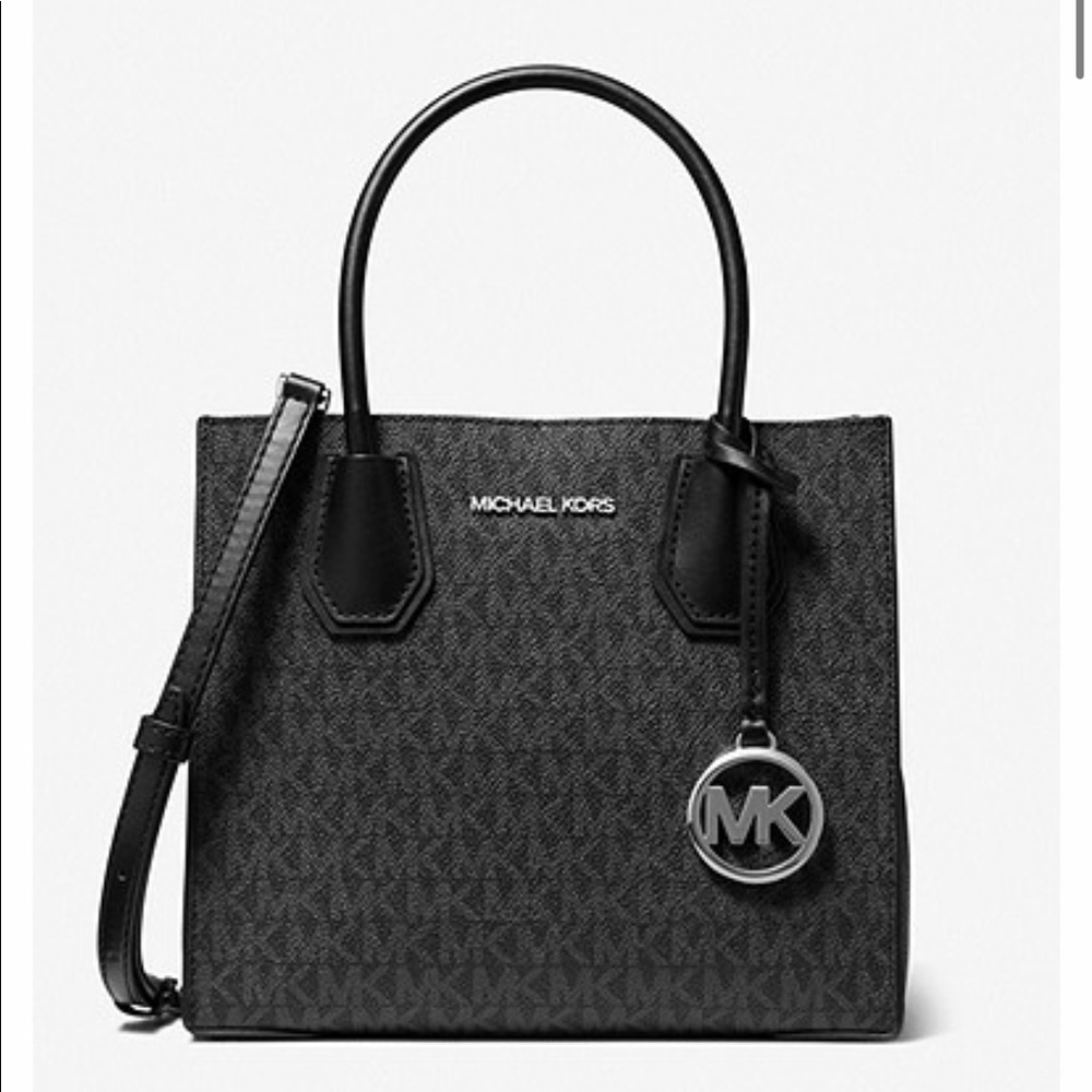 Michael Kors Mercer Medium Logo and Leather Accordion Crossbody Bag {Bramd New)